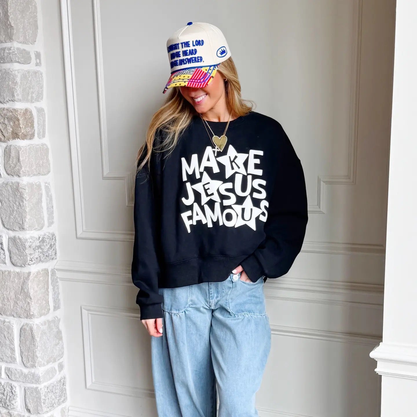 Make Jesus Famous Crop Sweatshirt