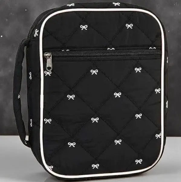 Black & White Bow Bible Cover