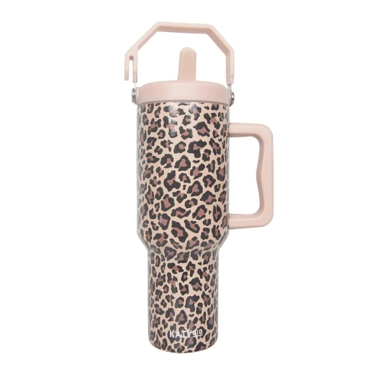 Tan/Leopard Tumbler - 2 handles