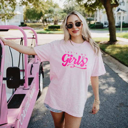 Let's Go Girls Pink Tee