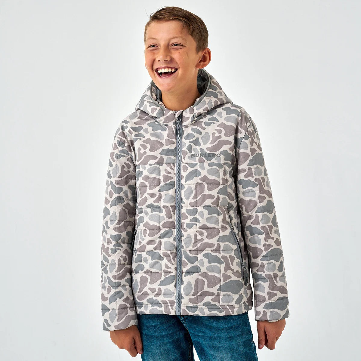 Burlebo Youth Classic Deer Camo Puffer Jacket