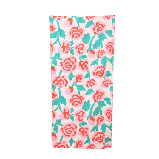 Roses Reversible Beach Towel