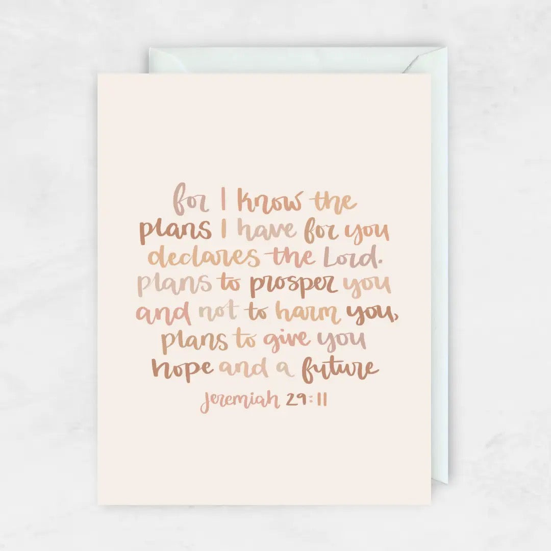 Jeremiah 29:11 Greeting Card