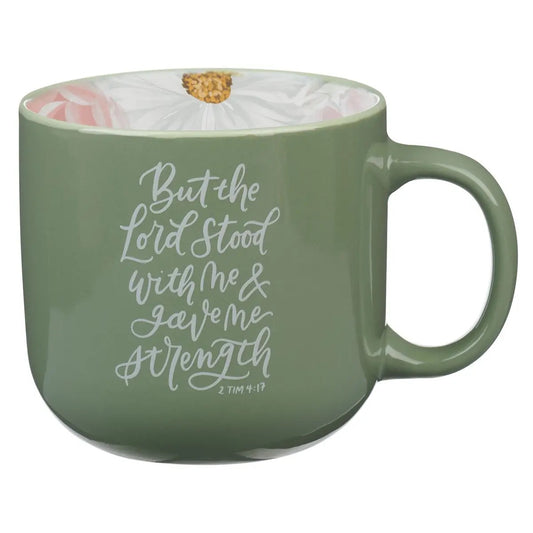 Green The Lord Stood with Me Mug