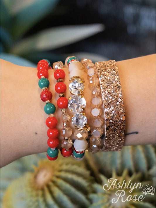 Christmas Bracelet Stack