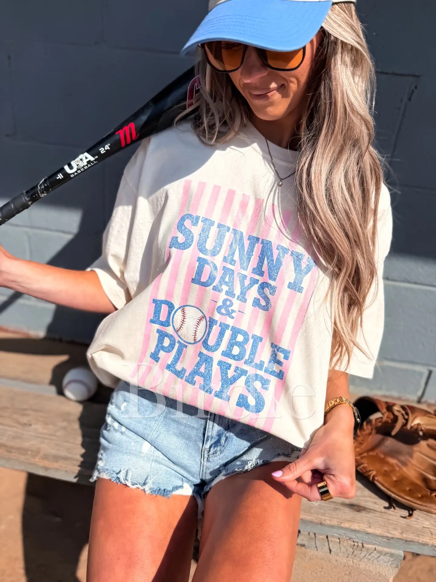 Sunny Days & Double Plays Tee