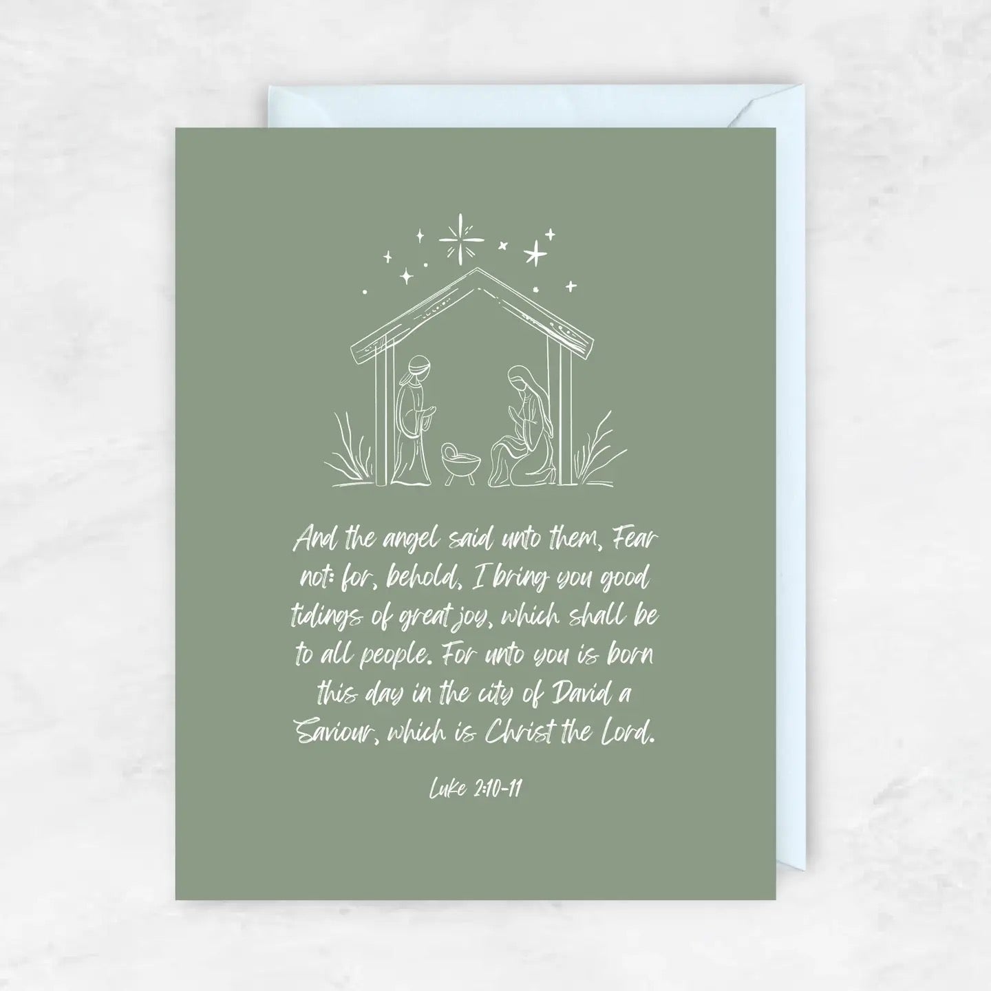Luke 2:10 Greeting Card