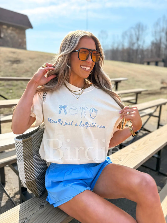 Literally Just A Ball field Mom Tee