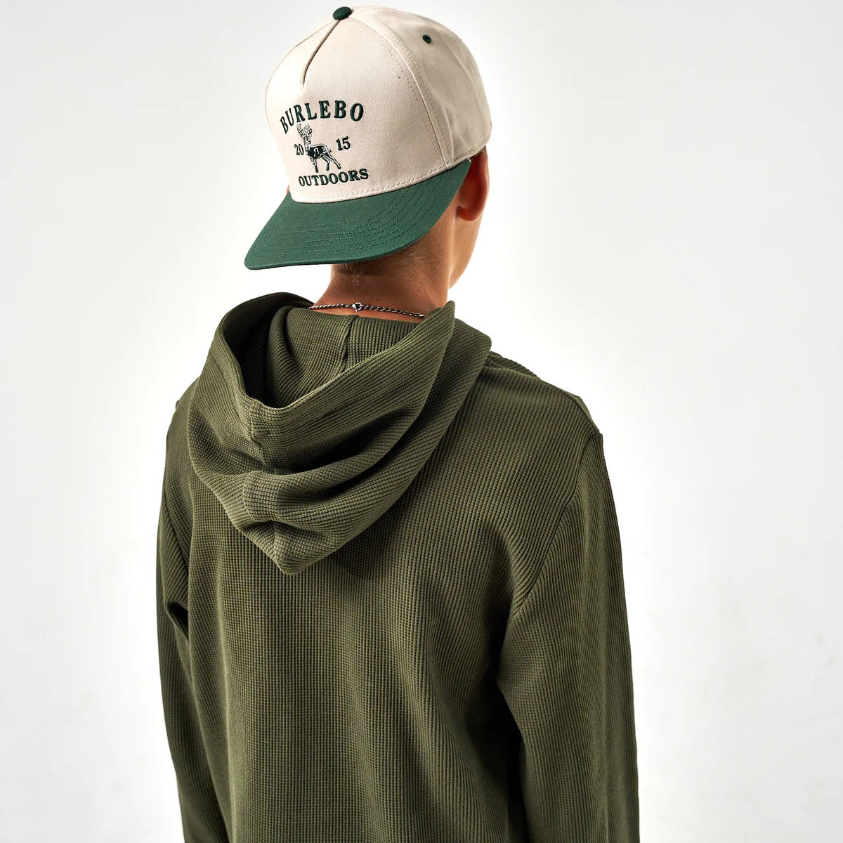 Burlebo Youth Mallard Green Thermal Hoodie