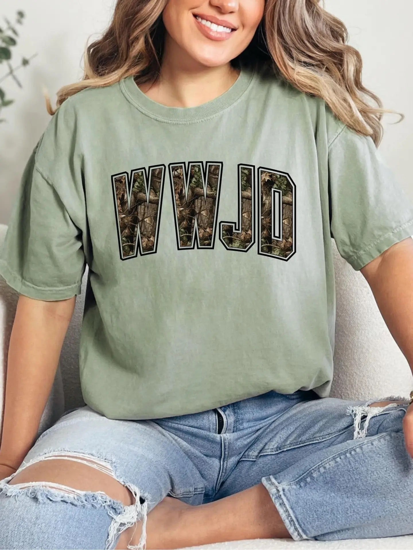 Camo WWJD Tee