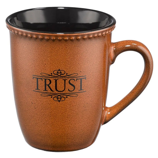 Brown Psalm 9:12 Stoneware Mug