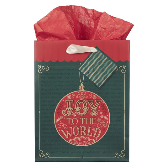 Joy To the Wold Ornament Gift Bag
