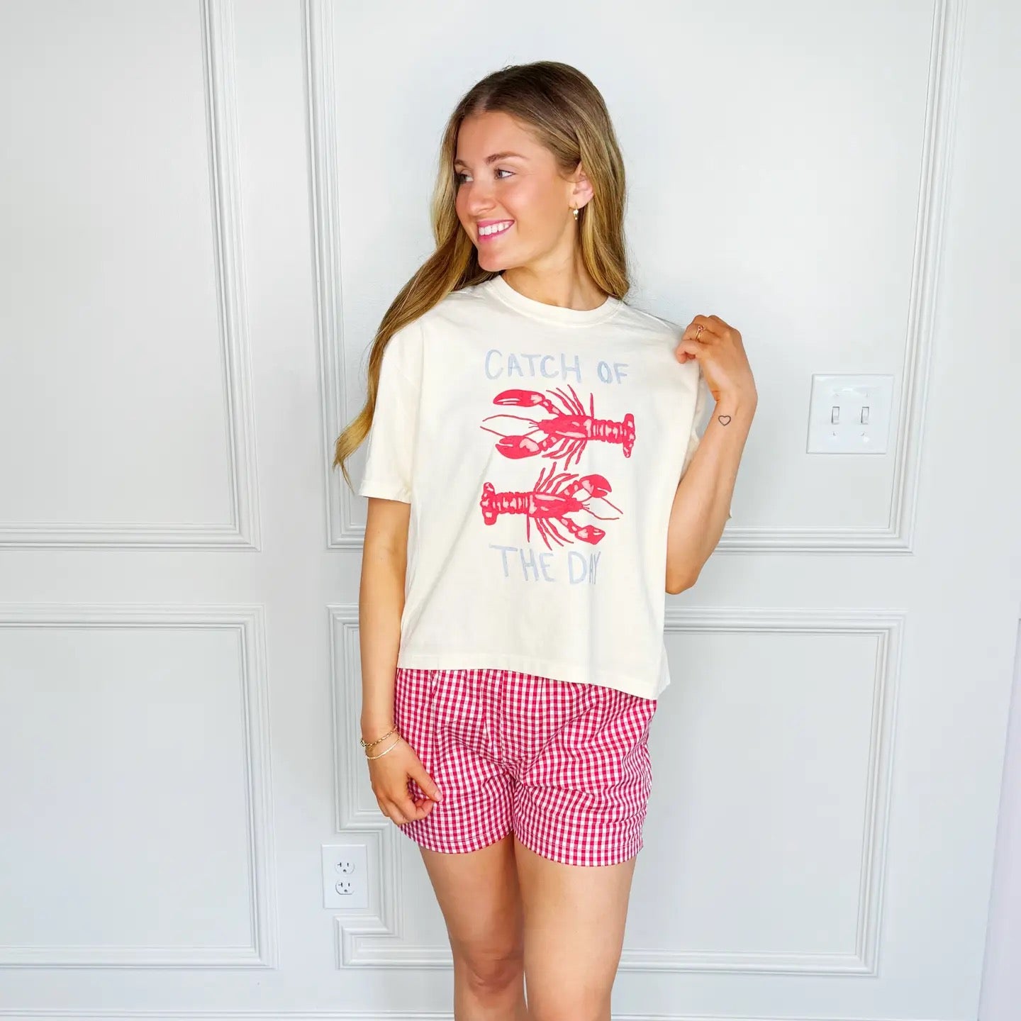 Catch of the Day Crop Tee
