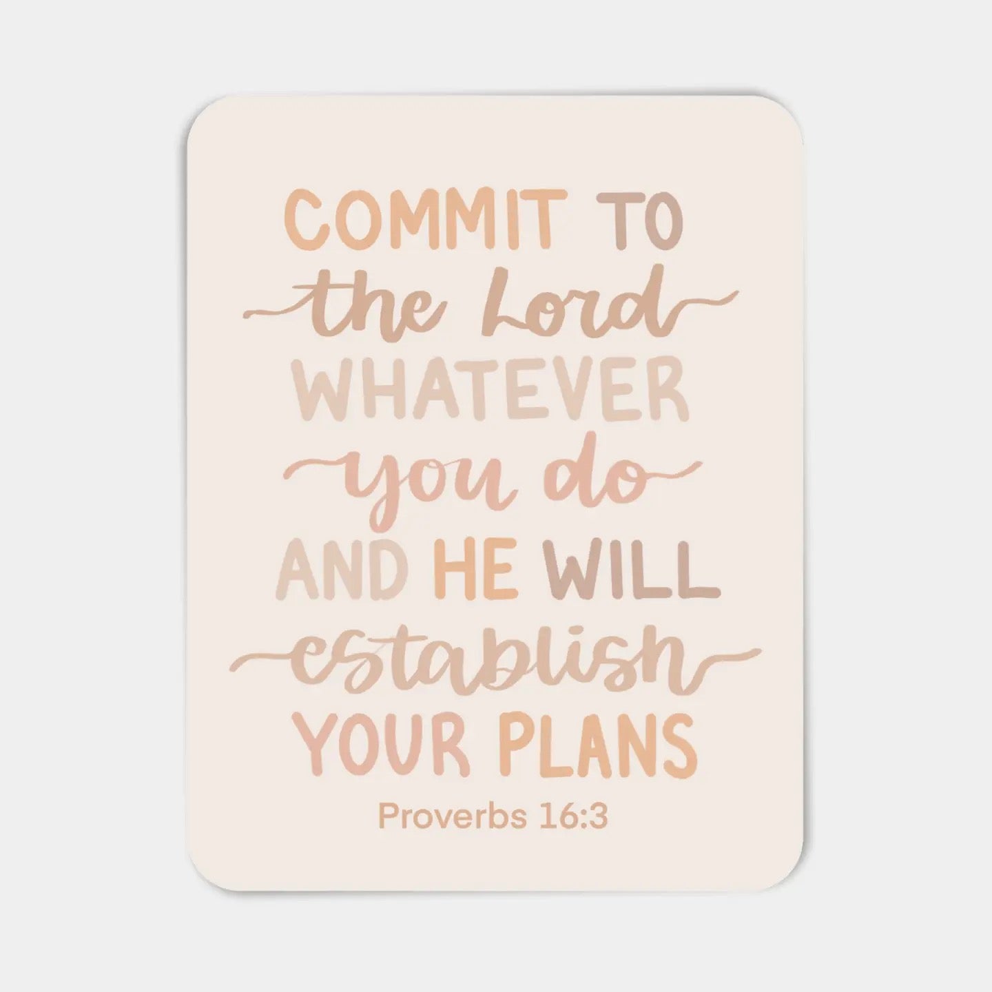 Proverbs 16:3 Sticker