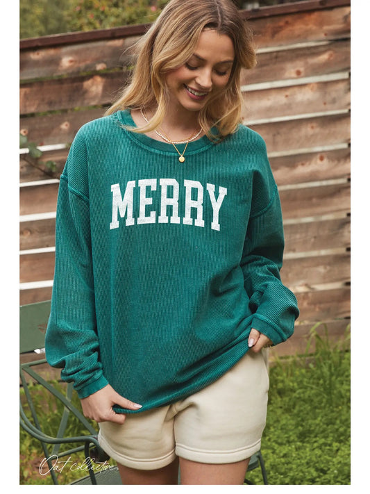 Merry Thermal Vintage Pullover