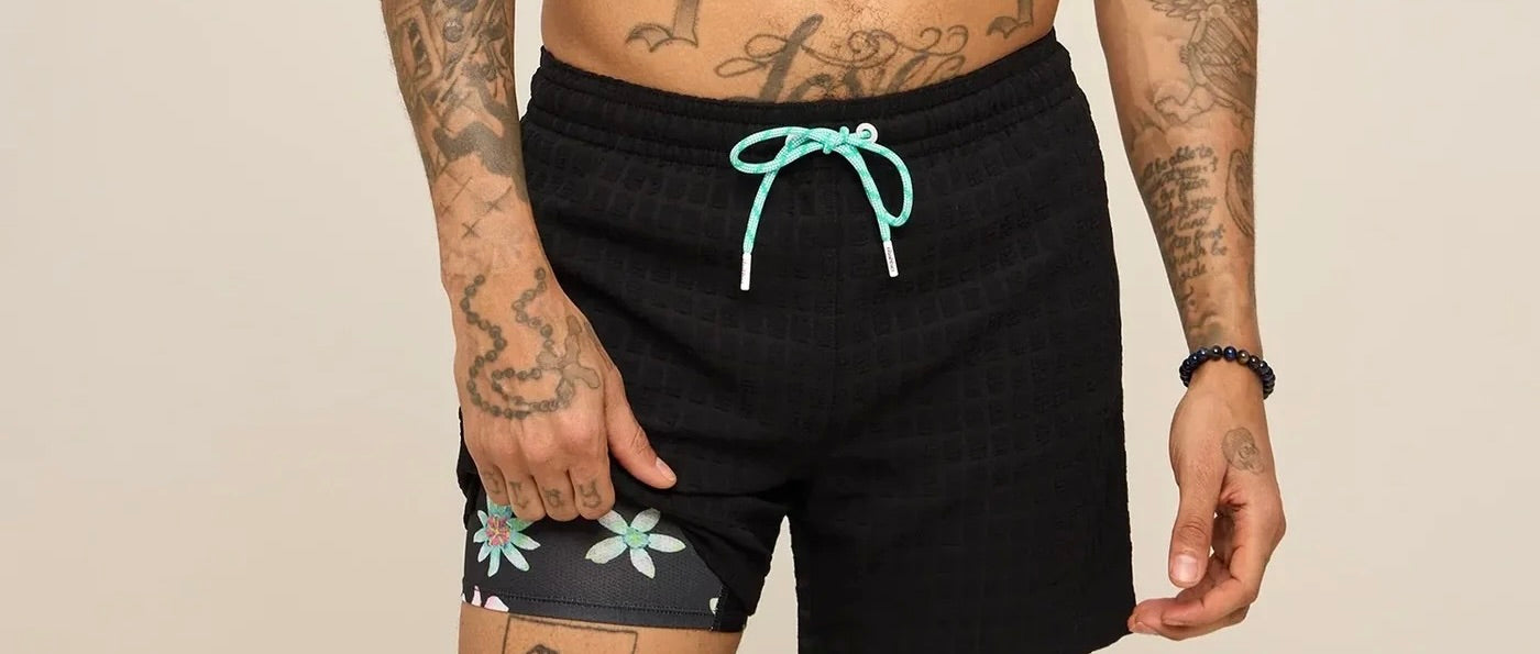 Chubbies 5.5" Floral Fusions Grid Lined Swim Trunk