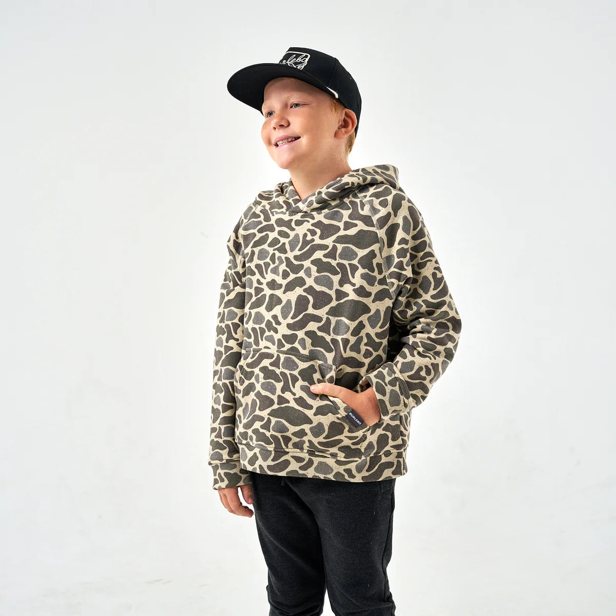 Burlebo Youth Fleece Classic Deer Camo Hoodie