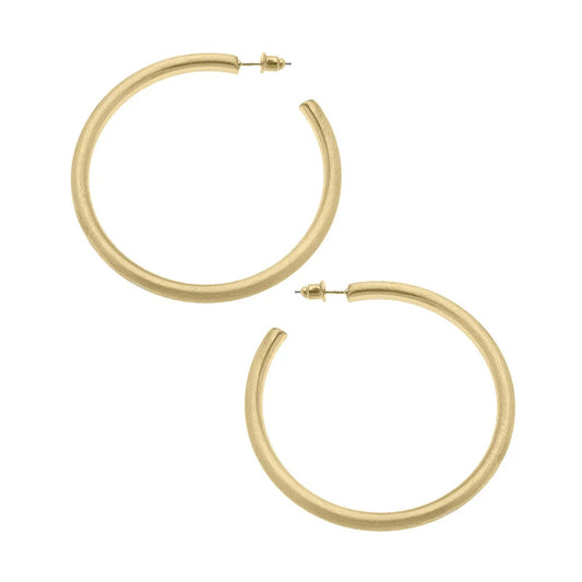 Canvas Style Large Hoop Earrings