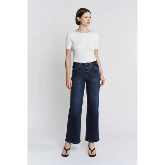 Mica High Rise Wide Leg w/ Patch Pocket