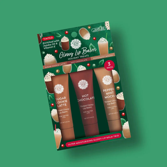 Holiday Treats Glowy Lip Balm Trio
