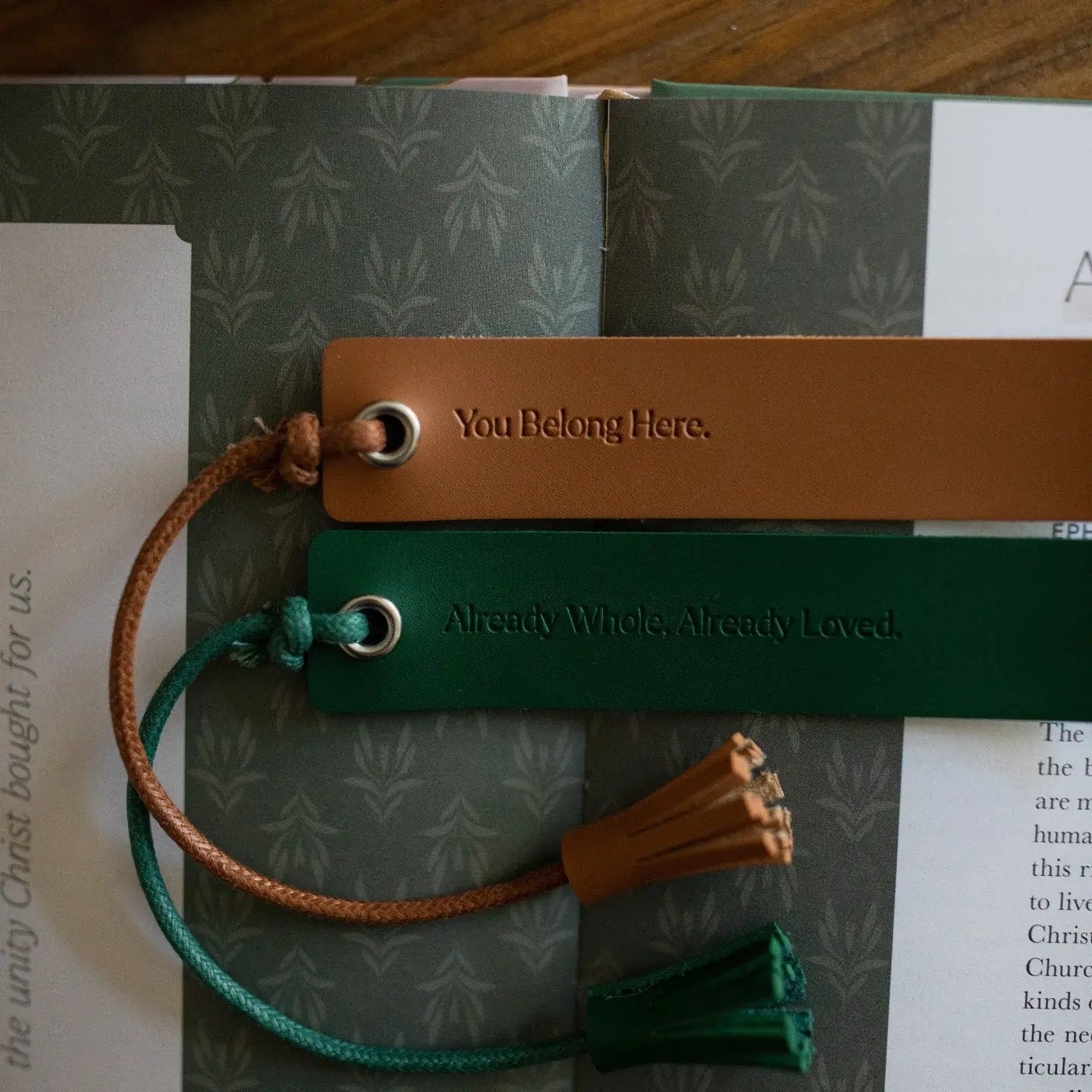 Leatherette Bookmark