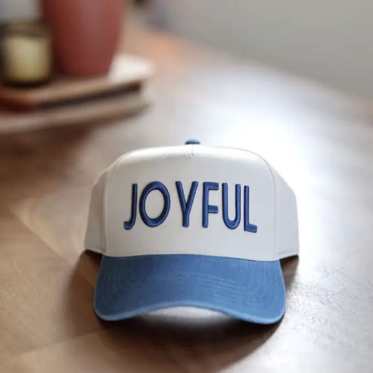 Joyful Embroidered Hat