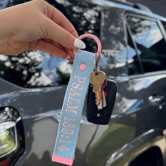 Psalms 139:14 Woven Keychain