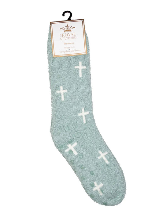 Blue Faith Snuggle Socks