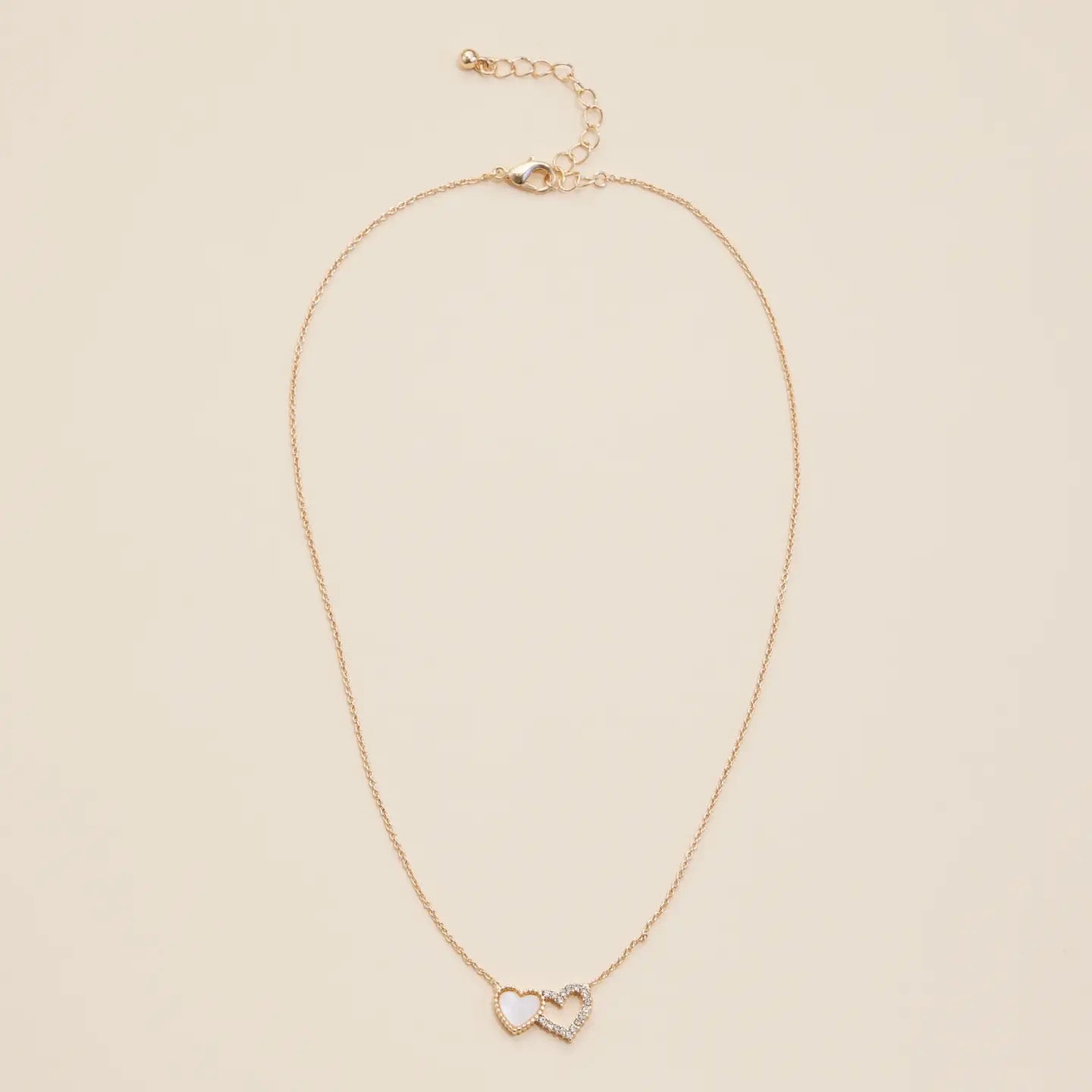 Heart Shell Charm Necklace