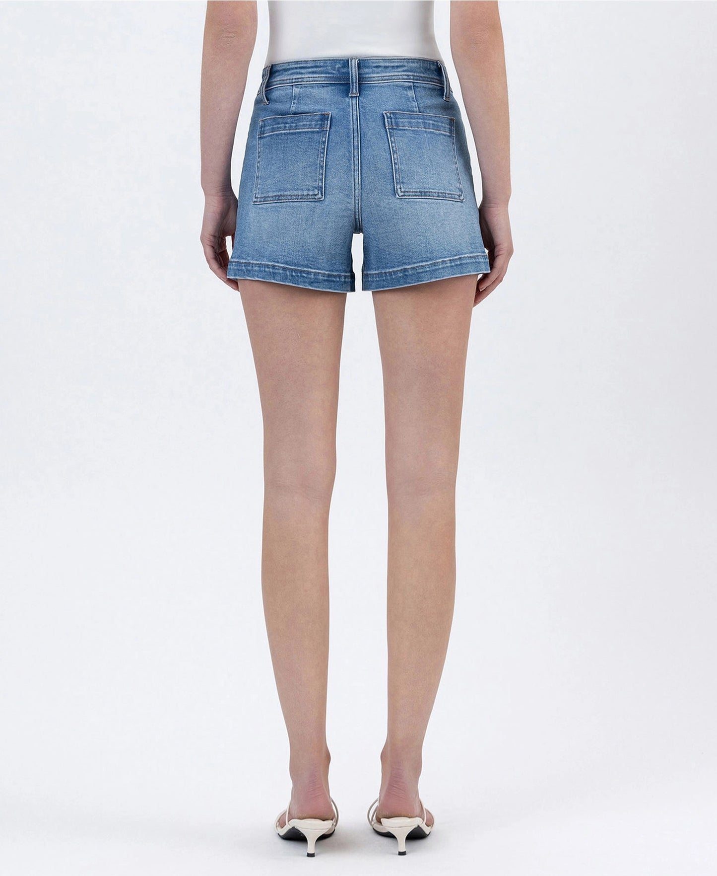 Vervet High Rise Patch Pocket Shorts