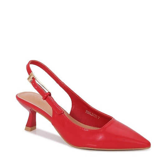 Red Slingback Heels