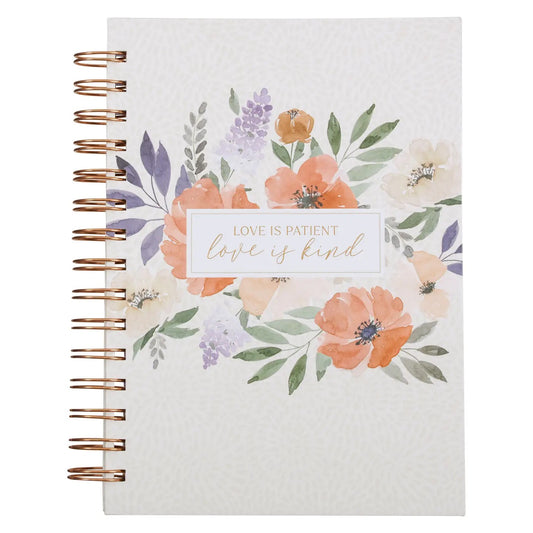 Ivory Love is Patient Spiral Journal