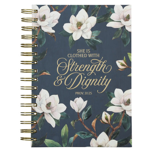 Strength & Dignity Teal Spiral Journal