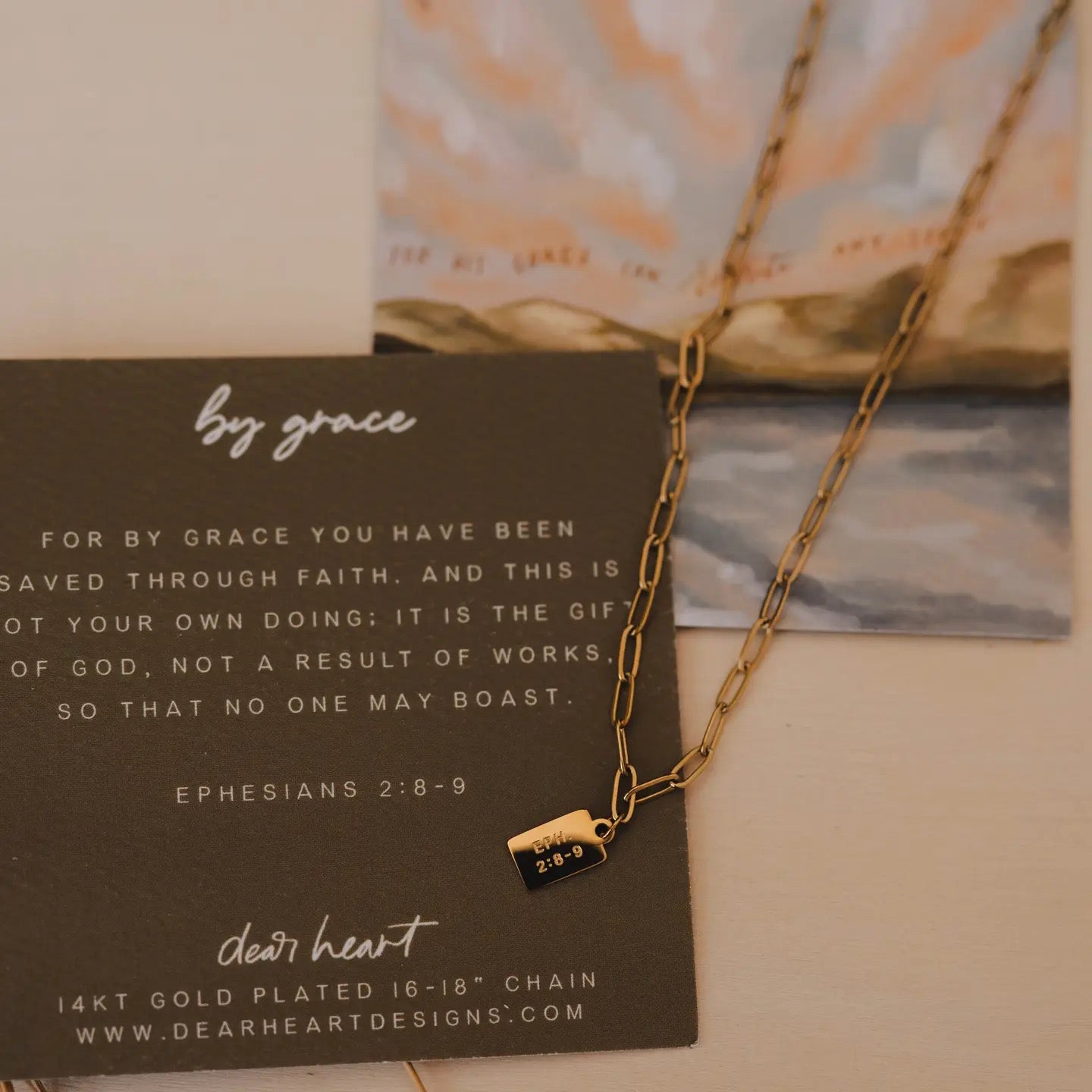 By Grace Mini Tag Necklace