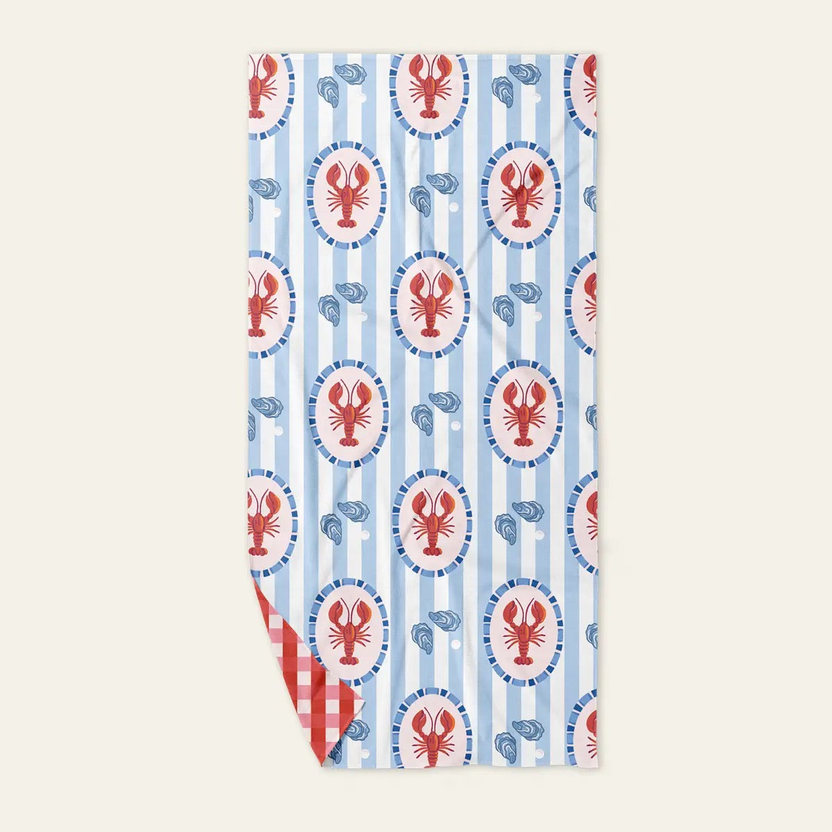 Crawfish Quick Dry Beach Towel