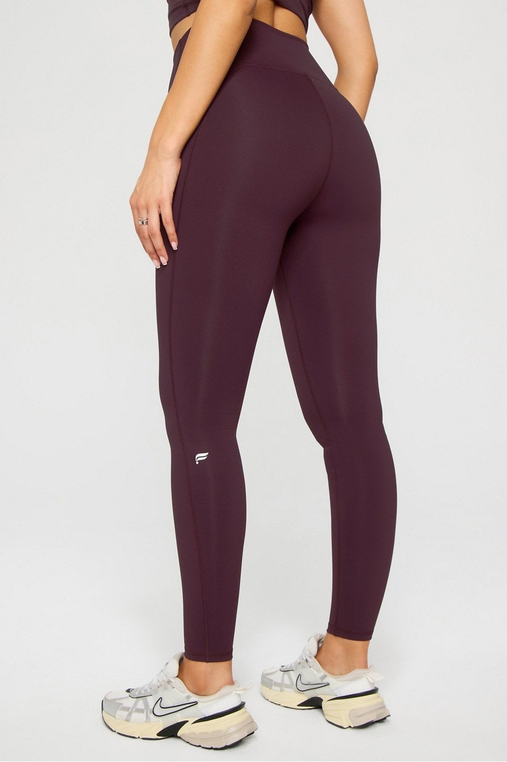Fabletics Define High Waisted Legging-Oxblood