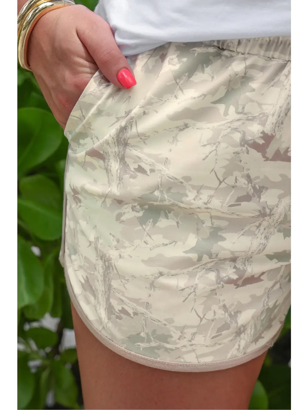 White Camo Everyday Shorts
