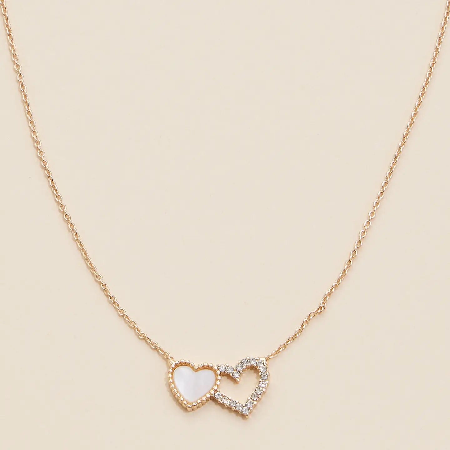 Heart Shell Charm Necklace