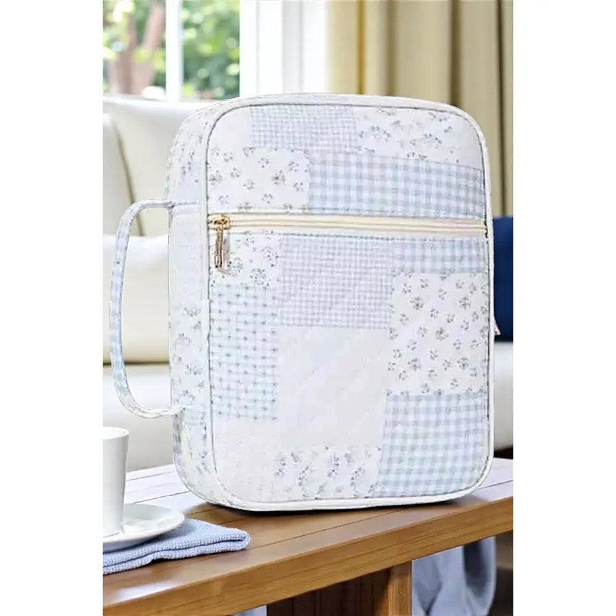 Blue Patchwork Bible Cover