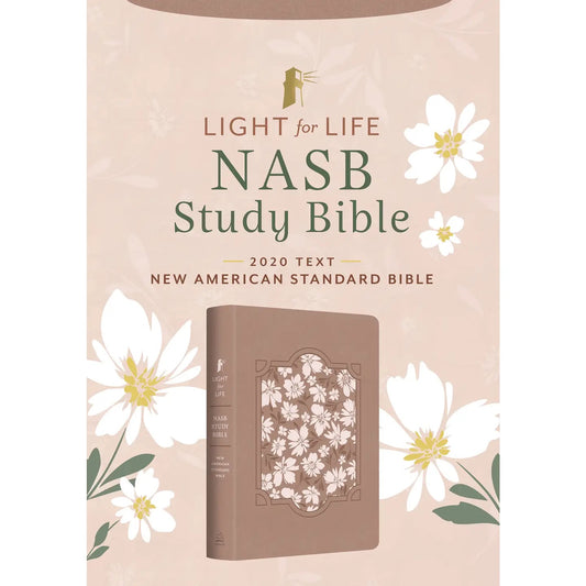 NASB Light For Life Study Bible - Blush Boquet