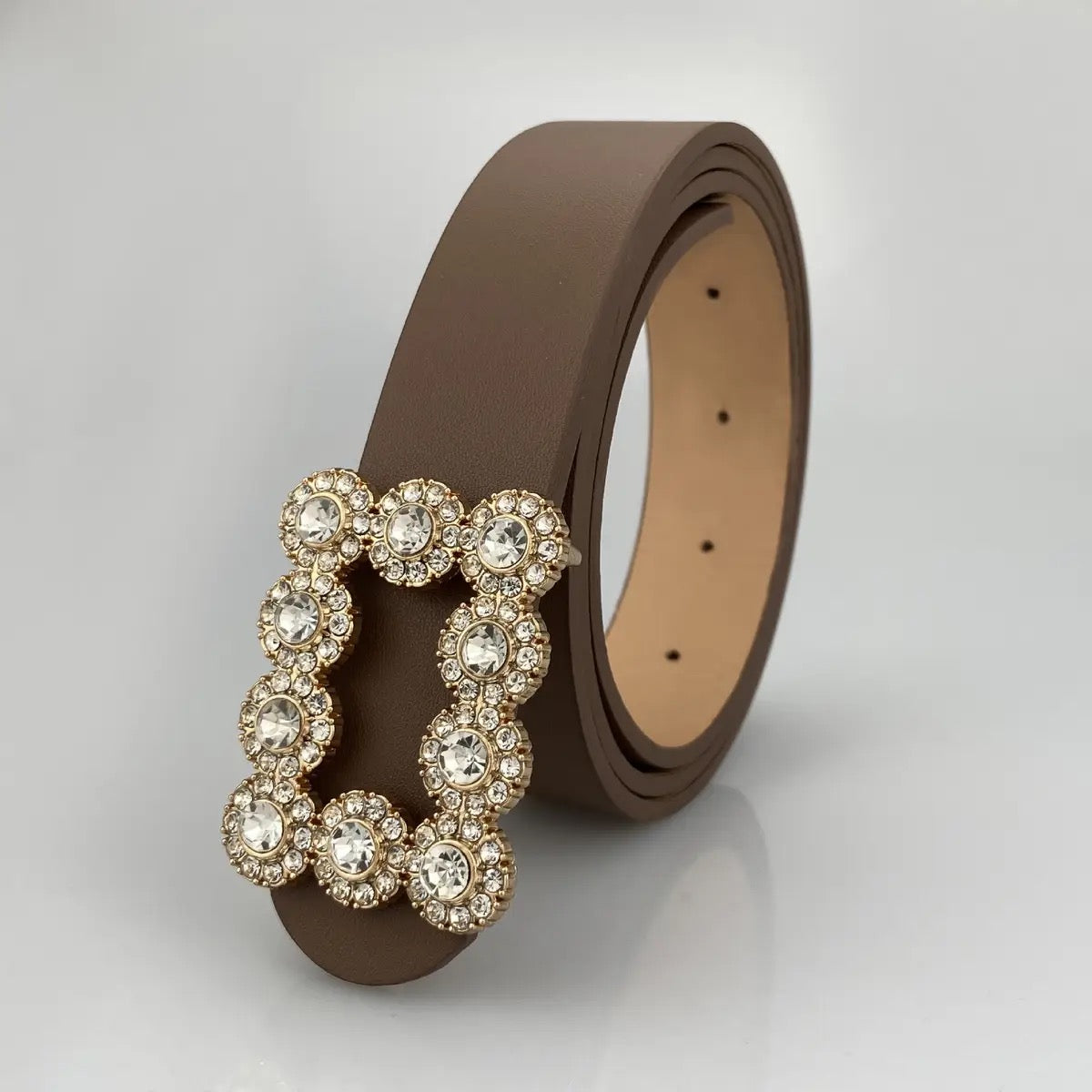 Diamond Buckle Fashion Belt