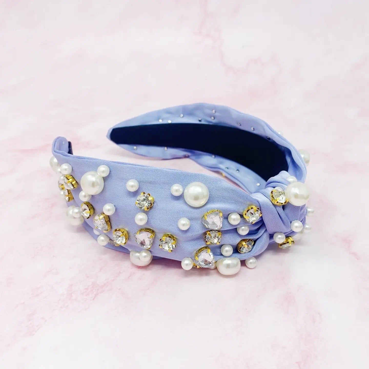 Jeweled Satin Headband