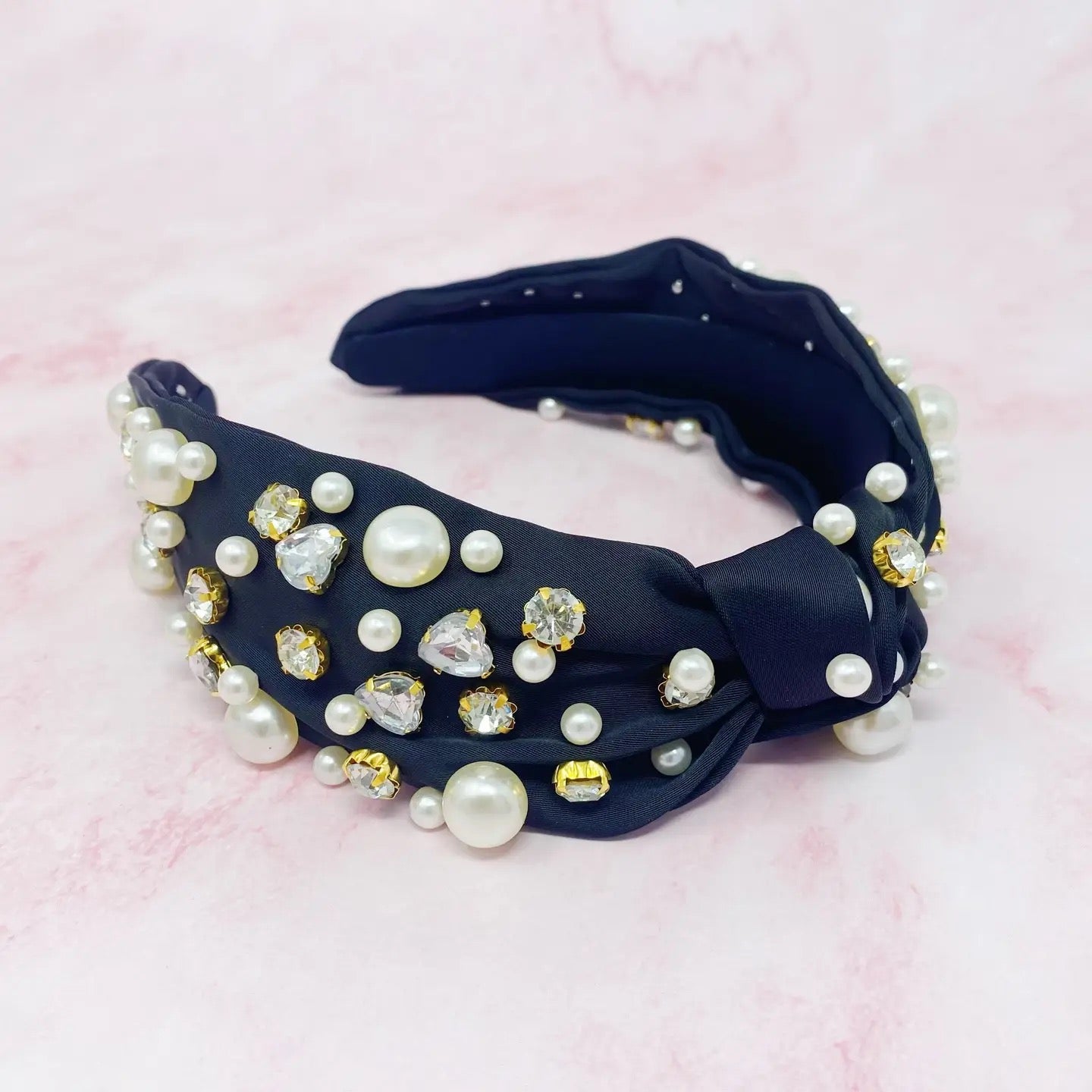 Jeweled Satin Headband