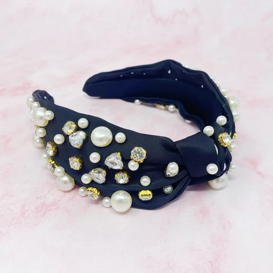 Jeweled Satin Headband