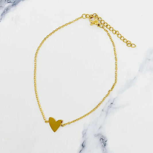 Dainty Heart Anklet