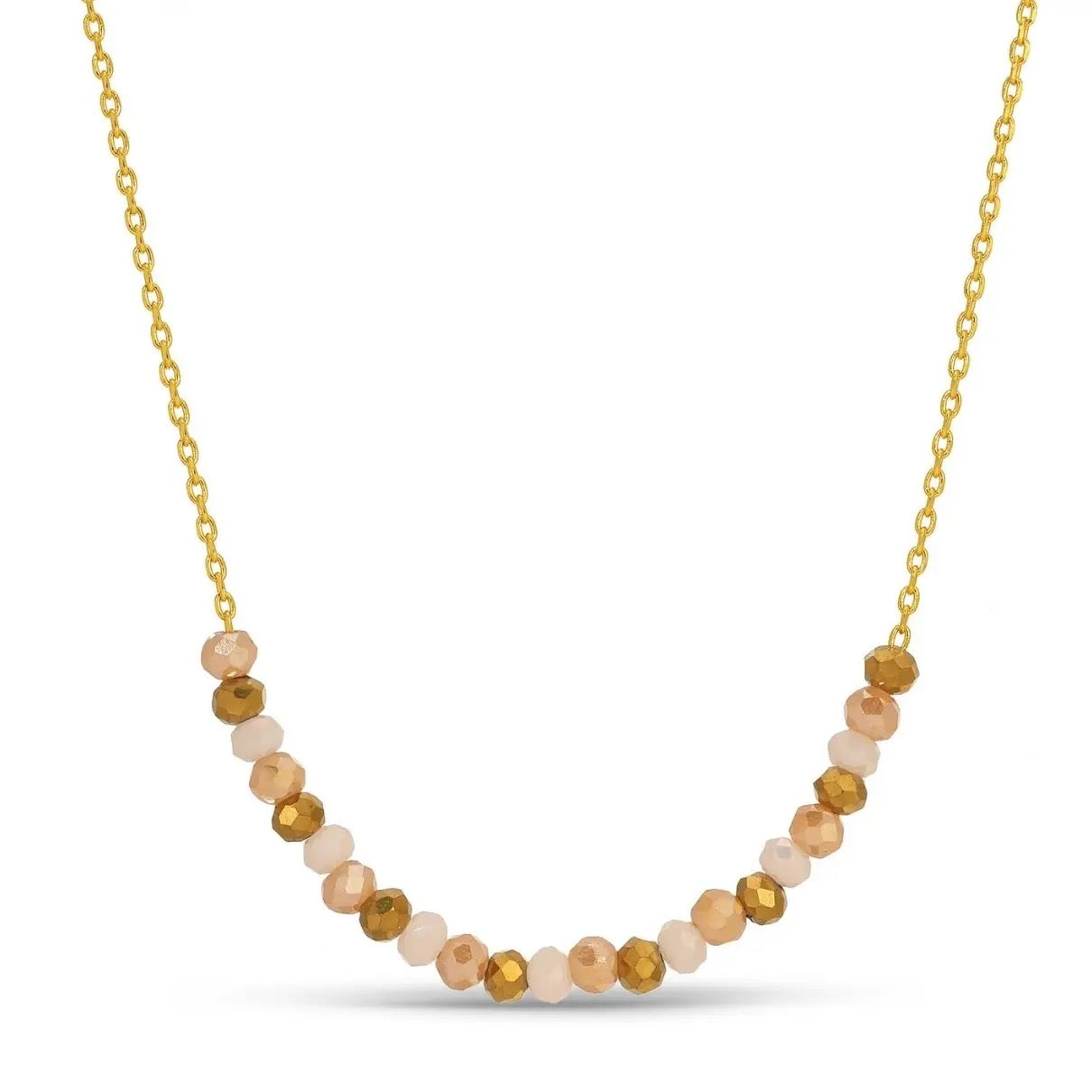 Delicate Crystal Accented Necklace