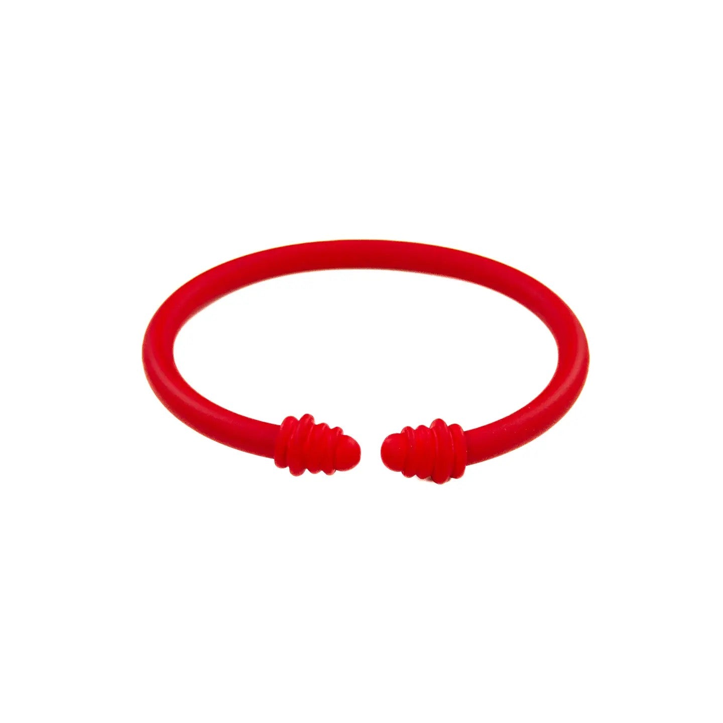 Matte Red Cuff Bracelets