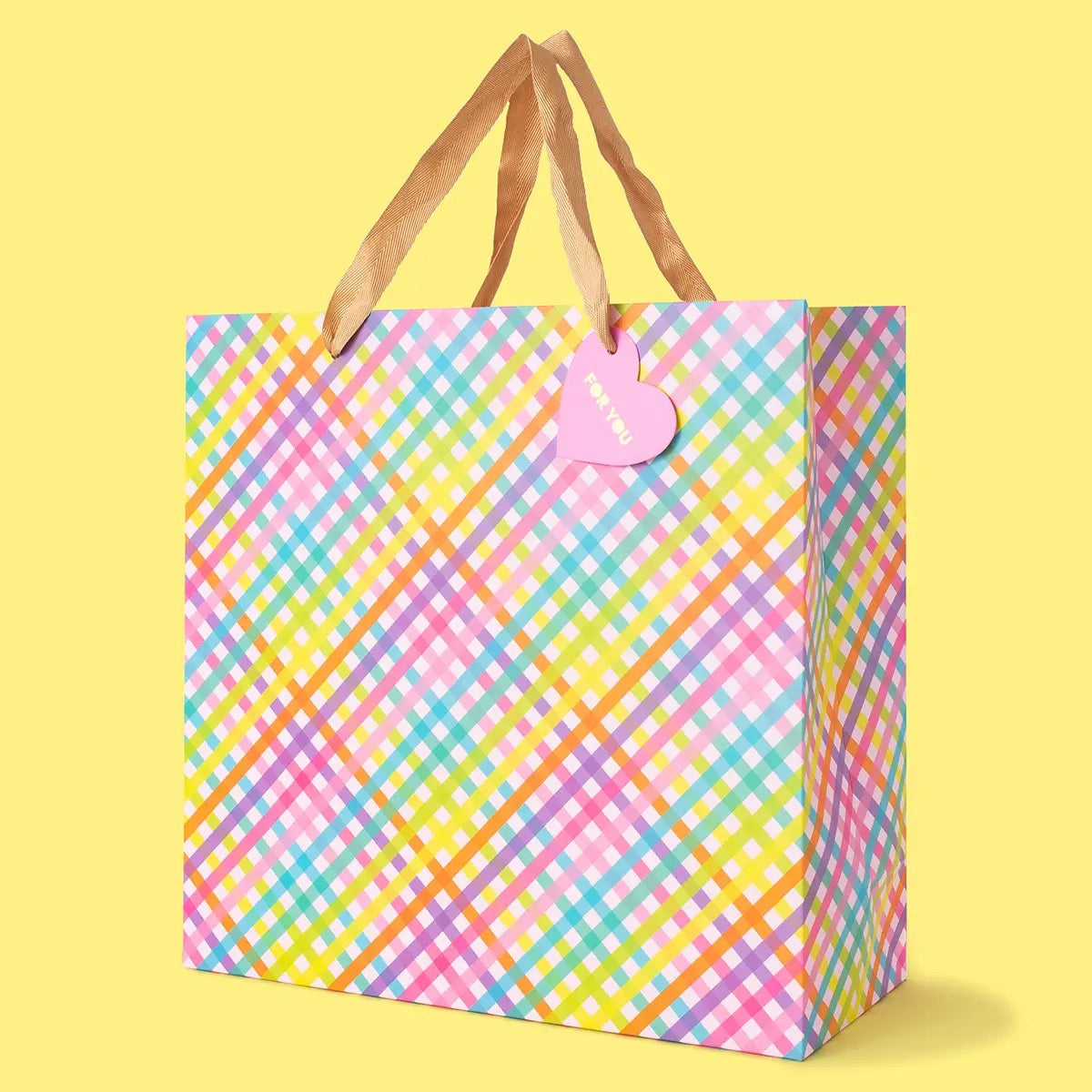 Colorful Gingham Gift Bags