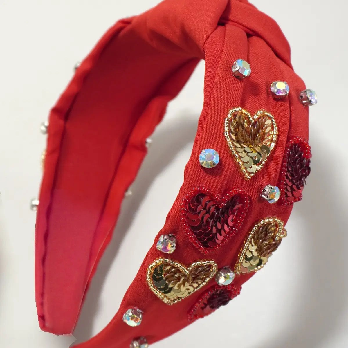 Valentine's Sequin Heart Headband