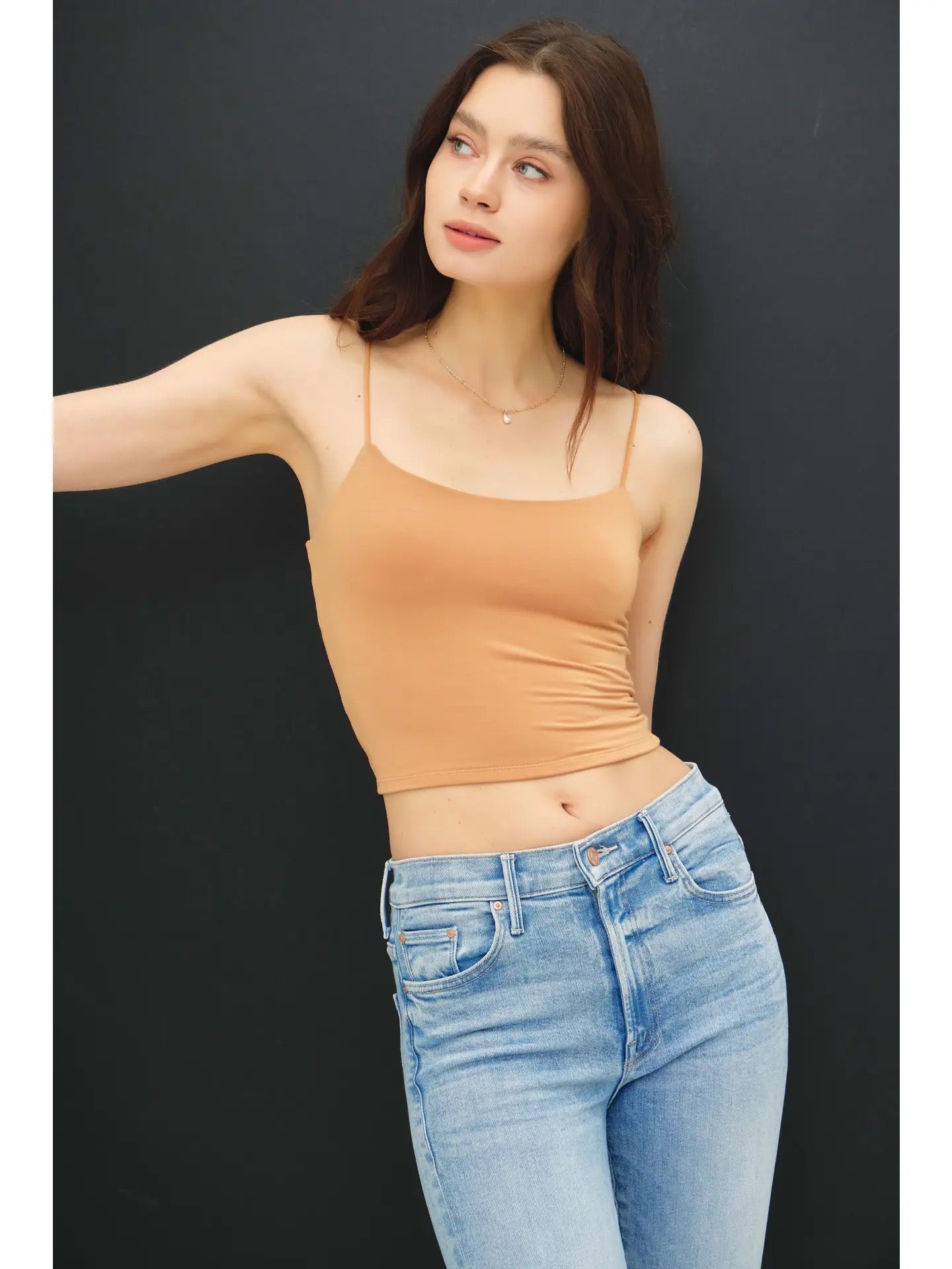 Spaghetti Strap Crop Tank